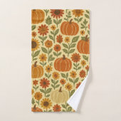  herfstpompoen bloemmotief bad handdoek (Handdoek)