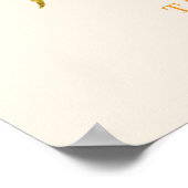 Herfstpompoen brouwt koffie laat baby Favor Poster (Hoek)
