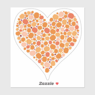 Herfstpompoen Heart Fall verlaat kleuren oktober Sticker