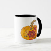 Herfstpompoen met bloemen mok (Voorkant rechts)
