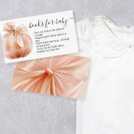 Herfstpompoen met strikboeken voor Baby-Waterverf Informatiekaartje