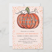 Herfstpompoen onze kleine wordt één kaart (Voorkant)