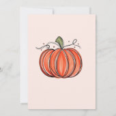 Herfstpompoen onze kleine wordt één kaart (Achterkant)