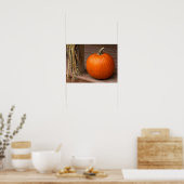 Herfstpompoen op de veranda poster (Keuken)
