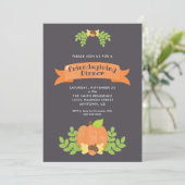 Herfstpompoen | Vriendendankfeestmaal Kaart (Staand voorkant)