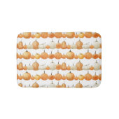 Herfstpompoen: Waterverf illustratiepatroon Badmat (Voorkant)