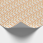 Herfstpompoen: Waterverf illustratiepatroon Cadeaupapier (Hoek)