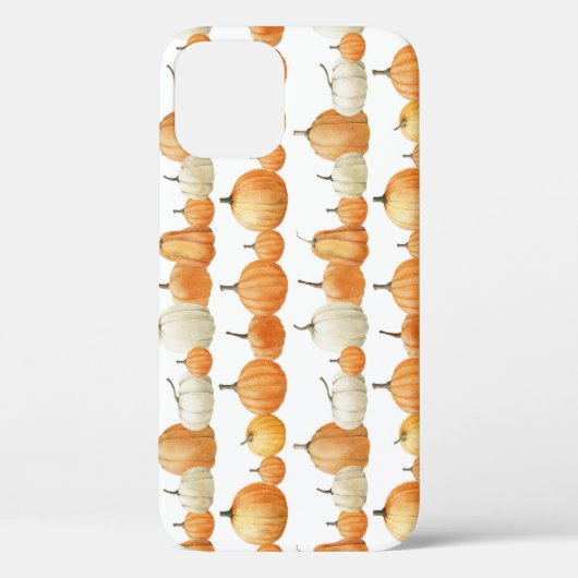 Herfstpompoen: Waterverf illustratiepatroon Case-Mate iPhone Case (Achterkant)