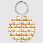 Herfstpompoen: Waterverf illustratiepatroon Sleutelhanger (Achterkant)