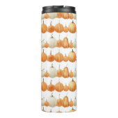 Herfstpompoen: Waterverf illustratiepatroon Thermosbeker (Achterkant)