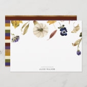 herfstpompoenbloem Stationery Note Kaart Notitiekaartje (Voorkant / Achterkant)