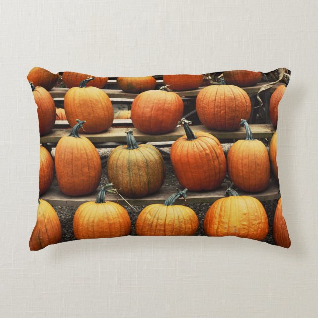 Herfstpompoenen Accent Kussen (Voorkant)