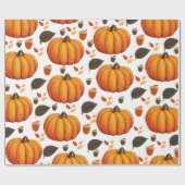 Herfstpompoenen Cadeaupapier (Vlak)
