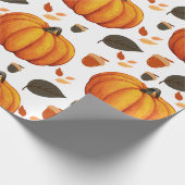 Herfstpompoenen Cadeaupapier (Hoek)
