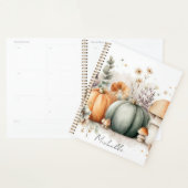 Herfstpompoenen, champignons en bloemen planner (Display)