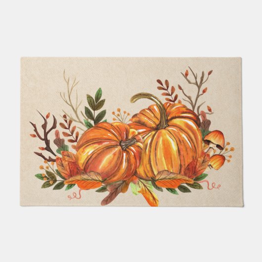 Herfstpompoenen Deurmat (Voorkant)