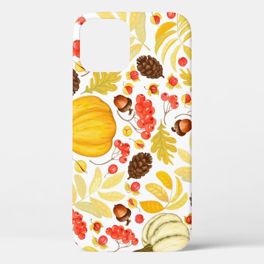 Herfstpompoenen, eikels, achtergrond. Case-Mate iPhone case (Achterkant)