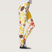 Herfstpompoenen, eikels, achtergrond. leggings (Rechts)