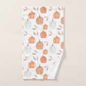 Herfstpompoenen en bladeren bad handdoek (Handdoek)