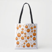 Herfstpompoenen en bladeren Herfst Halloween Tote Bag (Voorkant)