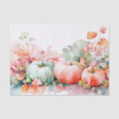 Herfstpompoenen en Bloemen Val Decoupage Tissuepapier (Voorkant)