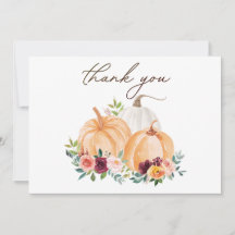 Herfstpompoenen en Boho-bloemen Bedankt