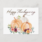 Herfstpompoenen en Boho-bloemen Briefkaart (Voorkant)