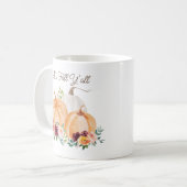 Herfstpompoenen en Boho-bloemen Koffiemok (Voorkant links)