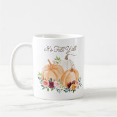 Herfstpompoenen en Boho-bloemen Koffiemok (Links)