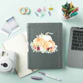 Herfstpompoenen en Boho-bloemen Sticker (iPad Cover)