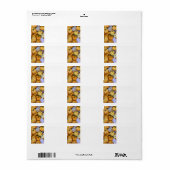 Herfstpompoenen en kalebassen etiket (Full Sheet)