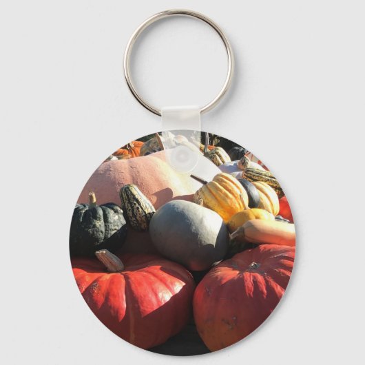 Herfstpompoenen en pompoen sleutelhanger (Voorkant)