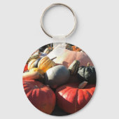 Herfstpompoenen en pompoen sleutelhanger (Achterkant)