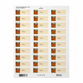 Herfstpompoenen Etiket (Full Sheet)