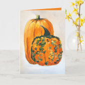 Herfstpompoenen leeg van binnen kaart (Gele Bloem)