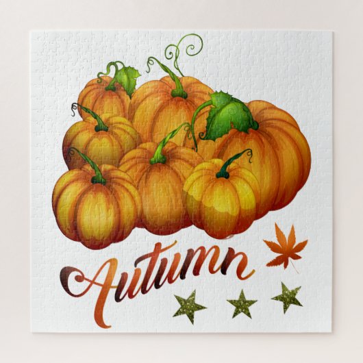 Herfstpompoenen    legpuzzel (Verticaal)