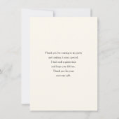 Herfstpompoenen met bloemen en bladeren bedankkaart (Achterkant)