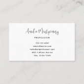 Herfstpompoenen met bloemen en bladeren visitekaartje (Achterkant)