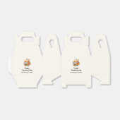 Herfstpompoenen met bloemen Thanksgiving Bedankdoosjes (Uitgevouwen)