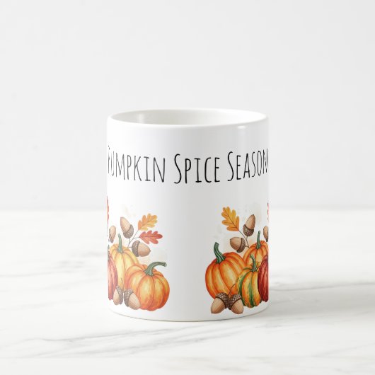 Herfstpompoenen met eikels koffiemok (Center)