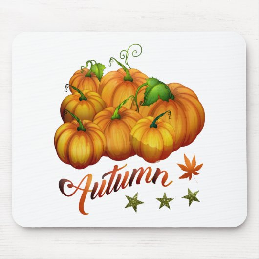 Herfstpompoenen muismat (Voorkant)