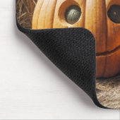 Herfstpompoenen op hooibalen muismat (Hoek)