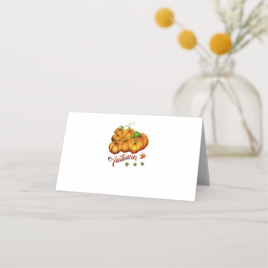 Herfstpompoenen plaatskaartje (Voorkant)