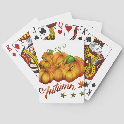 Herfstpompoenen Pokerkaarten (Achterkant)