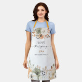 Herfstpompoenen Thanksgiving All-Over Print Schort (Gedragen)