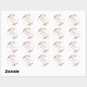 Herfstpompoenen Thanksgiving Dinner Sticker (Vel)