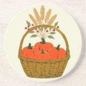 🍂 Herfstpompoenen Zandsteen Onderzetter (Voorkant)