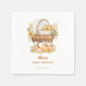 Herfstpompoenneutraal Baby shower Servet (Voorkant)