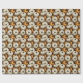 Herfstpompoenoogstpatroon | rustieke Herfst Cadeaupapier (Vlak)