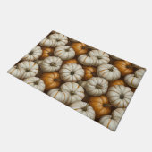 Herfstpompoenoogstpatroon | rustieke Herfst Deurmat (Schuin)